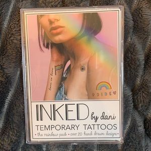 3/$15🍄NWT INKED Temp Tattoos ‘the rainbow pack’